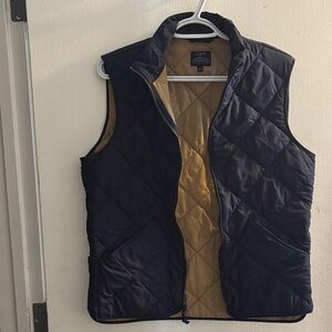 J. Crew Men's Brown Sleeveless Puffer Jacket